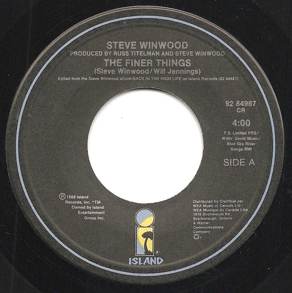 Steve Winwood - The Finer Things | Releases | Discogs