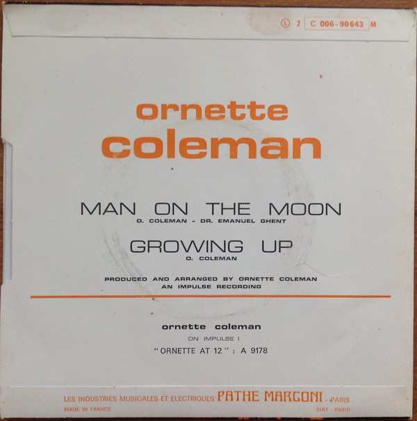 last ned album Ornette Coleman - Man On The Moon Growing Up