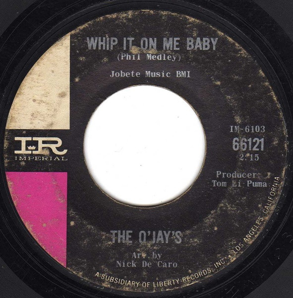 baixar álbum The O'Jays - Ive Cried My Last Tear Whip It On Me Baby