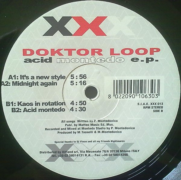 600px x 596px - Doktor Loop â€“ Acid Montedo E.P. (Vinyl) - Discogs
