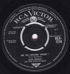 Elvis Presley With The Jordanaires – Are You Lonesome Tonight