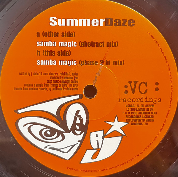 Summer Daze – Samba Magic (1996, Vinyl) - Discogs