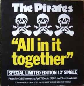 The Pirates Vinyl LP Out of Their Skulls NO BAR CODE 1977 Warner Brothers  Nice!