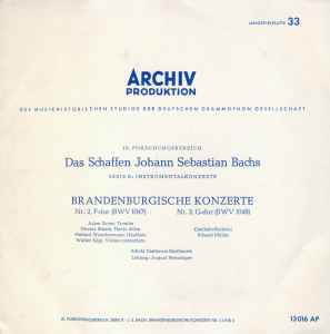 Johann Sebastian Bach - Brandenburgische Konzerte Nr. 2 Und 3 Album-Cover