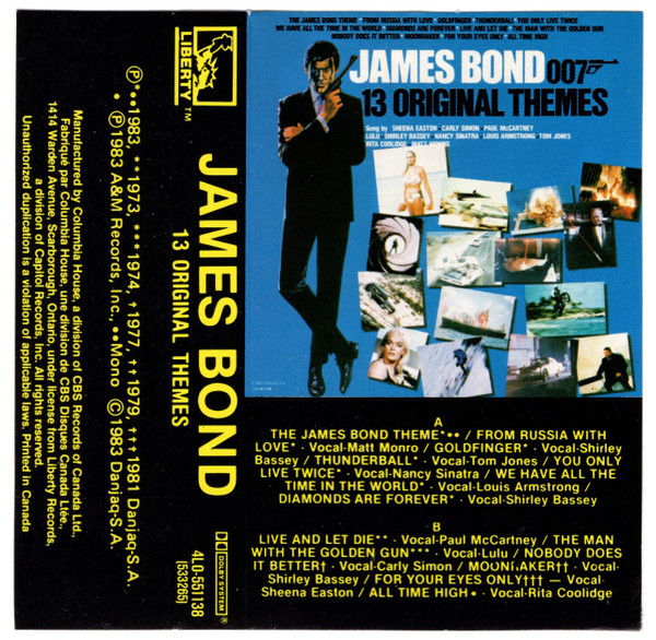 Various - James Bond - 13 Original Themes | Releases | Discogs