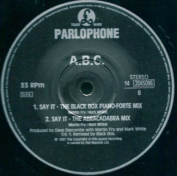 last ned album ABC - Say It The Black Box Mix