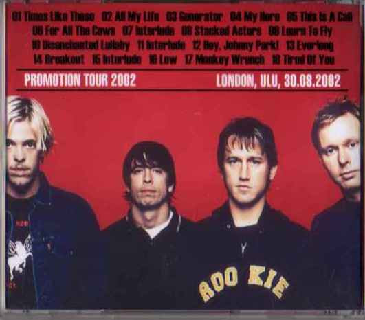 Album herunterladen Foo Fighters - PromotionTour 2002 London