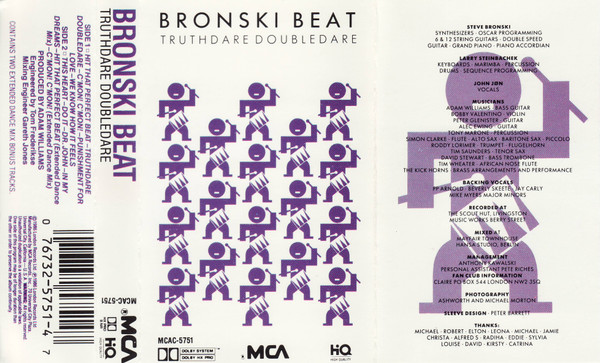 ekstremister Logisk sammensværgelse Bronski Beat - Truthdare Doubledare | Releases | Discogs
