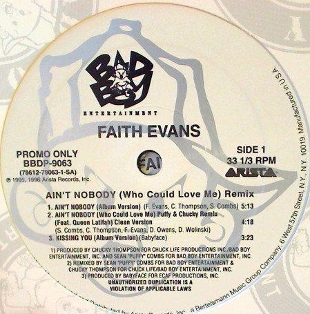 Faith Evans – Ain't Nobody (Who Could Love Me) (Remix) (1996