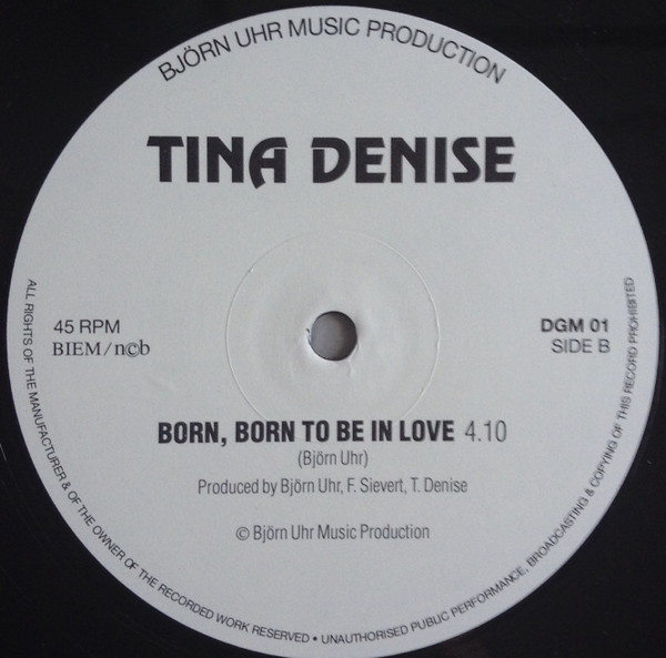 descargar álbum Tina Denise - Born Born To Be In Love