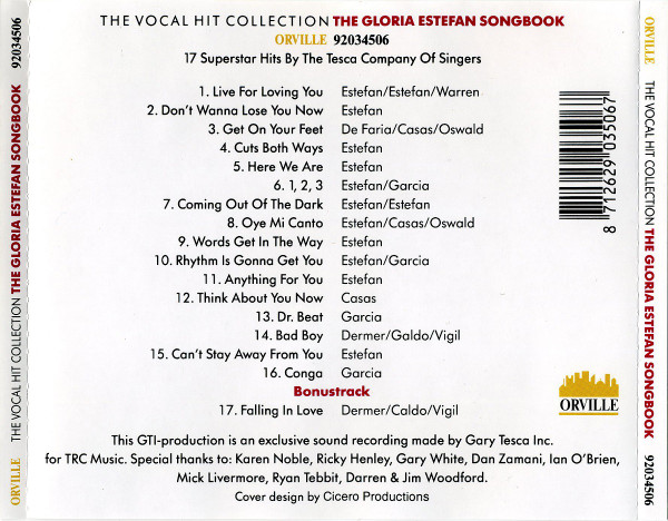 télécharger l'album The Tesca Company Of Singers - The Gloria Estefan Songbook