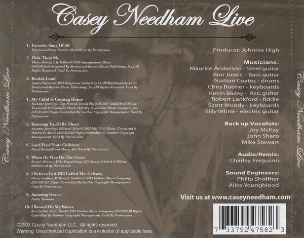 baixar álbum Casey Needham - Live