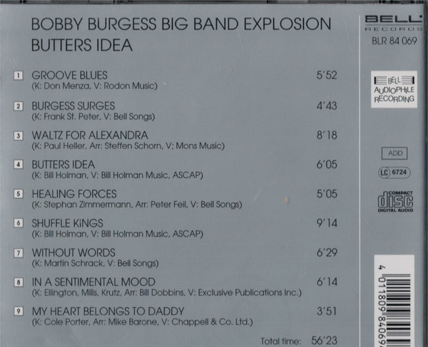 télécharger l'album Bobby Burgess Big Band Explosion - Butters Idea