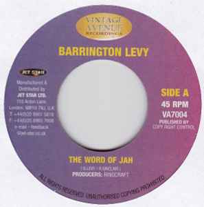 Barrington Levy - The Word Of Jah / Feed The Children album cover