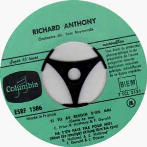 Richard Anthony (2) - La Corde Au Cou (I Should Have Known Better) / Souviens-Toi (De L'été Dernier) (Remember)