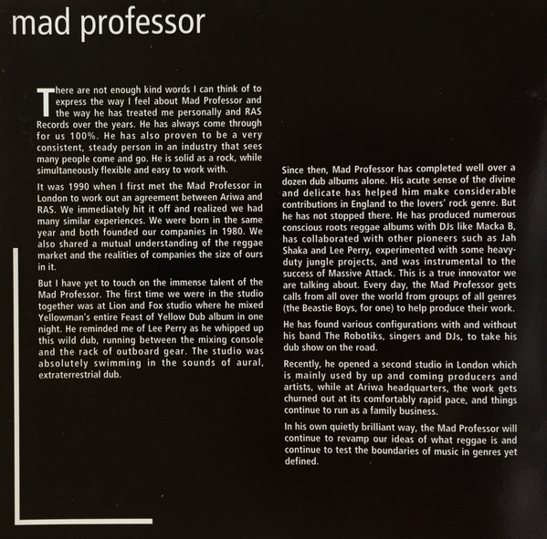 télécharger l'album Mad Professor - RAS Portraits
