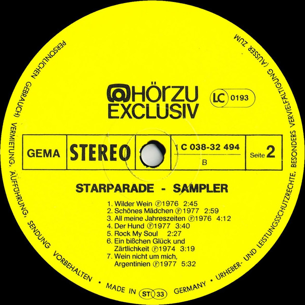 Album herunterladen Various - Starparade Sampler