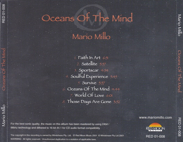 Album herunterladen Mario Millo - Oceans Of The Mind