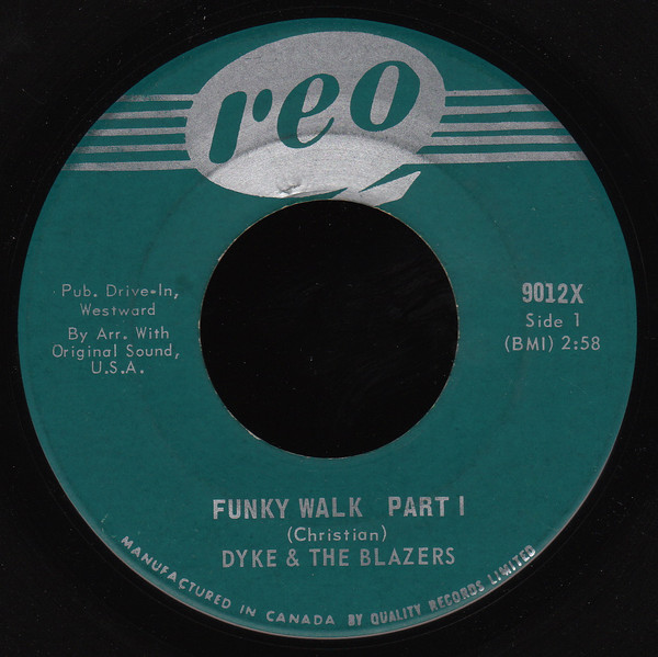 Dyke & The Blazers – Funky Walk (1968, Vinyl) - Discogs