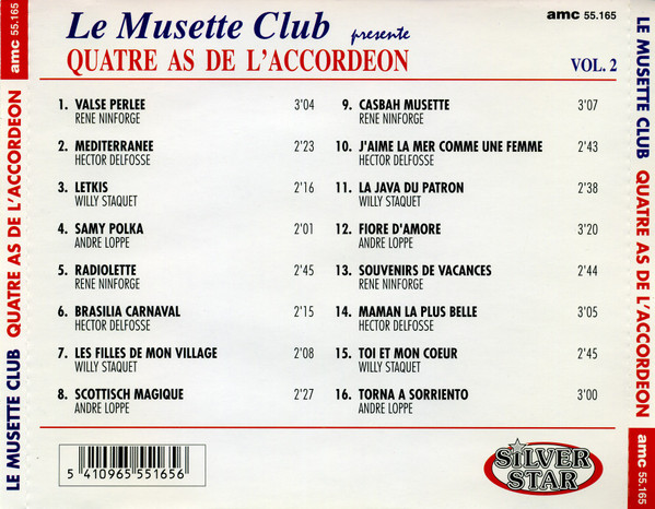 télécharger l'album Various - Le Musette Club Presente Quatre As De LAccordeon