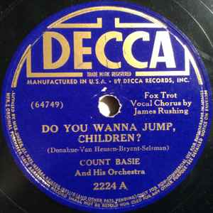 Count Basie Orchestra - Do You Wanna Jump, Children / Panassie Stomp album cover