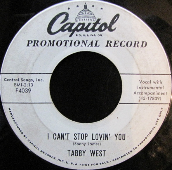 last ned album Tabby West - I Cant Stop Lovin You