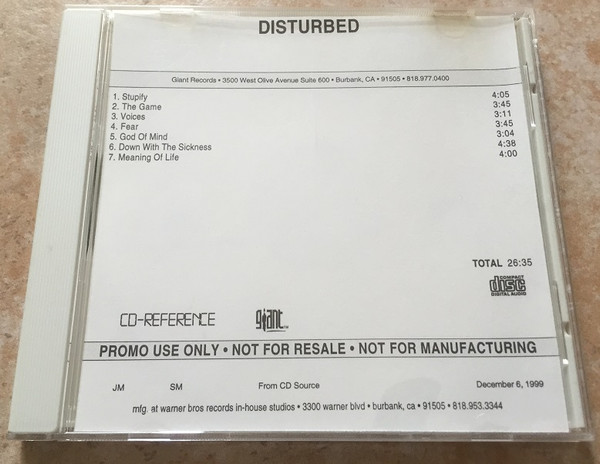 Disturbed - Sickness Special Edition+ Bonus Live Tracks - import new sealed  93624831525