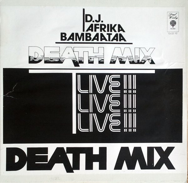 D.J. Afrika Bambaataa – Death Mix — Live!!! (White / Black Cover ...