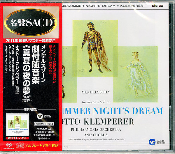 ladda ner album Mendelssohn, Otto Klemperer, Philharmonia Orchestra And Chorus - Incidental Music To A Midsummer Nights Dream