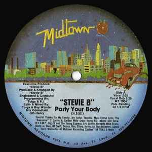 Stevie B – Party Your Body (1987, Vinyl) - Discogs