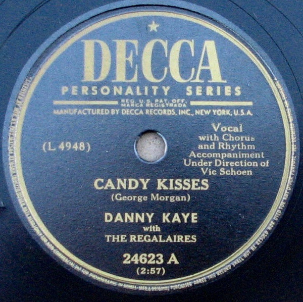 DANNY KAYE (ダニー・ケイ) /THANK YOU /CANDY KISSES (DECCA Y 6171)　SP盤　78RPM 《豪》