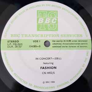 Fashion - In Concert-338 album cover