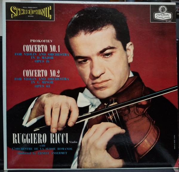 Ruggiero Ricci With L'Orchestre De La Suisse Romande Conducted By ...