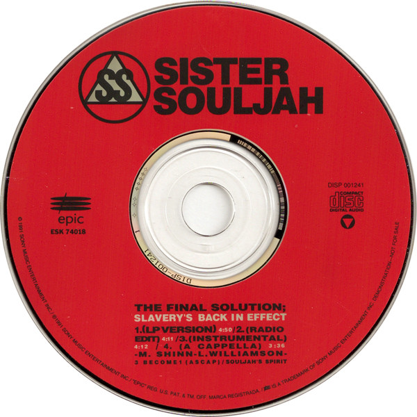 Sister Souljah – The Final Solution: Slavery's Back In