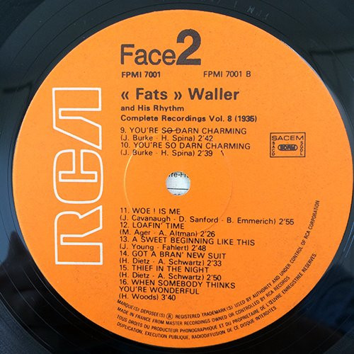 ladda ner album Fats Waller And His Rhythm - 1935 Volume 8