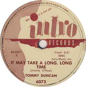 Tommy Duncan - It May Take A Long, Long Time / Grits And Gravy Blues album cover