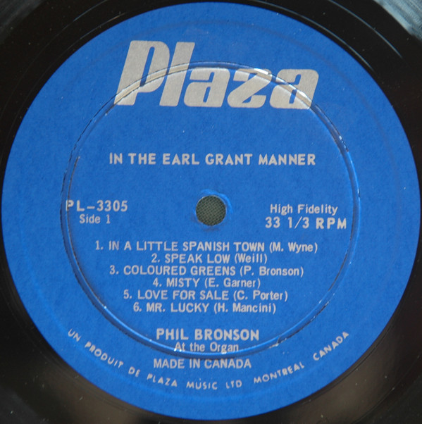 ladda ner album Phil Bronson - In The Earl Grant Manner
