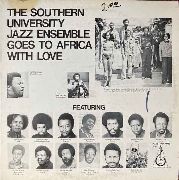 The Southern University Jazz Ensemble - Goes To Africa With Love (LP, Album) album cover