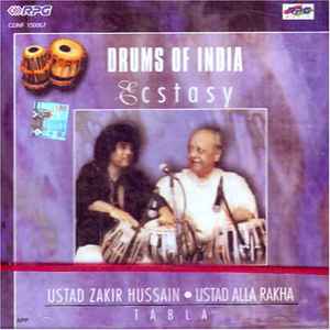 Zakir Hussain - Drums Of India • Ecstasy album cover