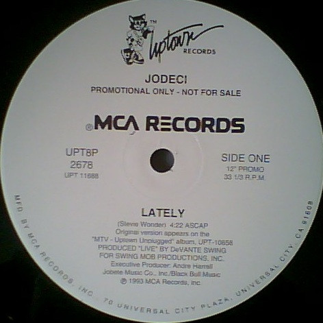 Jodeci – Lately (1993, Vinyl) - Discogs