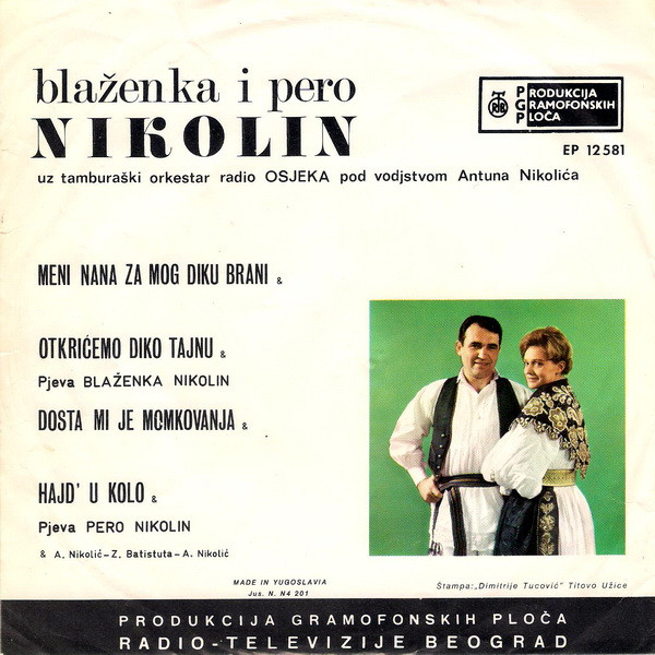 ladda ner album Blaženka I Pero Nikolin - Meni Nana Za Mog Diku Brani