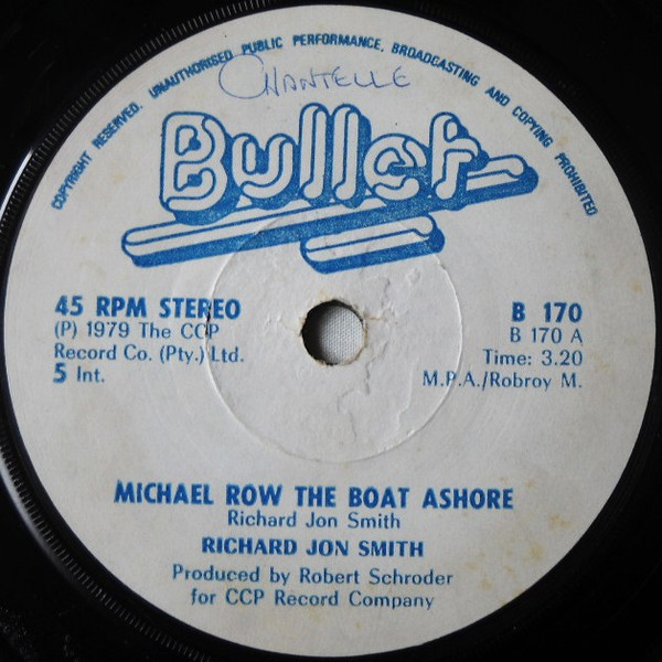 Richard Jon Smith Michael Row The Boat Ashore 1979 Vinyl