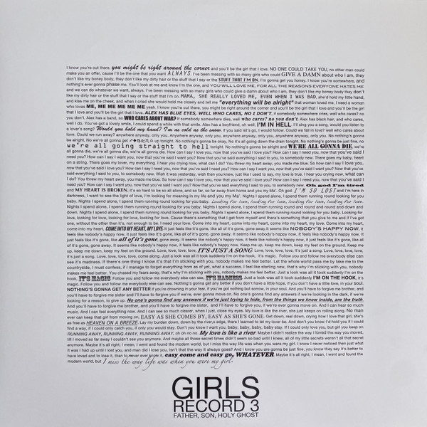 Girls – Father, Son, Holy Ghost (2011, White, Vinyl) - Discogs