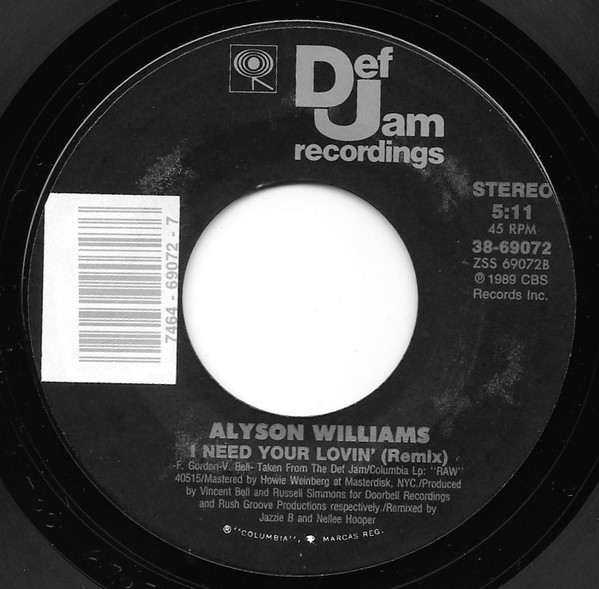 Album herunterladen Alyson Williams - Just Call My Name I Need Your Lovin Remix