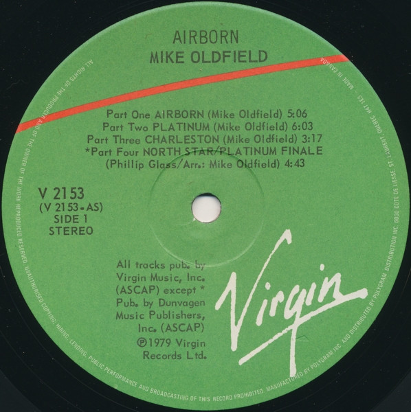 Mike Oldfield - Airborn | Virgin (V 2153) - 3