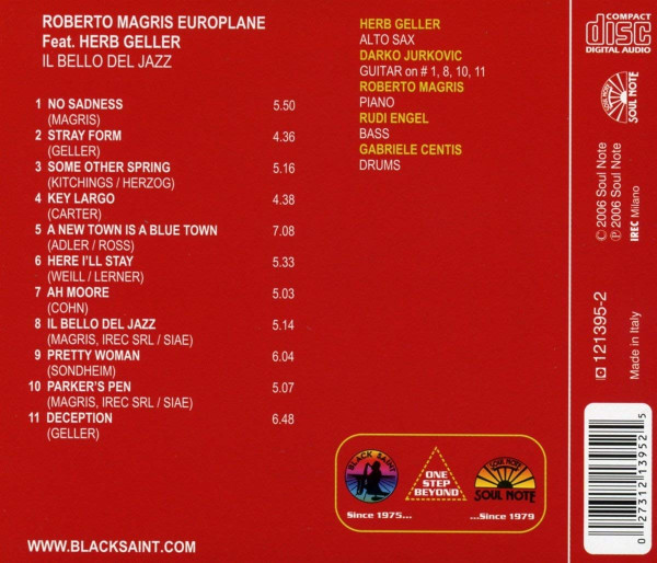baixar álbum Roberto Magris Featuring Herb Geller - Il Bello Del Jazz