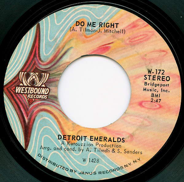 Detroit Emeralds – Do Me Right / Just Now And Then (1971, Vinyl