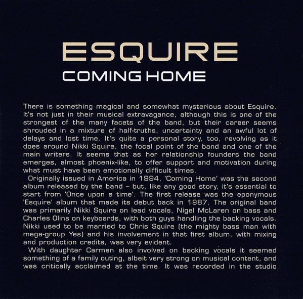 last ned album Esquire - Coming Home