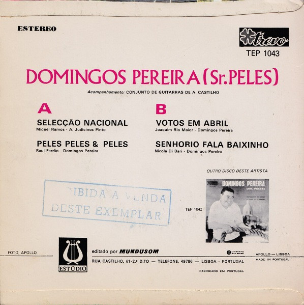 télécharger l'album Domingos Pereira (SrPeles) - Selecção Nacional