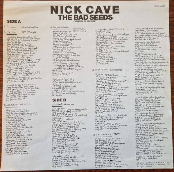 baixar álbum Nick Cave Featuring The Bad Seeds - From Her To Eternity
